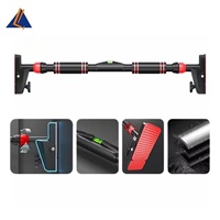 Barre de traction murale portable sans perçage pour équipement de fitness, plusieurs styles, alliage électroplaqué argenté multicolore intégré
