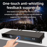 Supresor de Retroalimentación BHA XTR 6.0 con Transformador de Potencia Toroidal, Procesador de Audio para Altavoces, Sistema de Sonido Digital, 6 Entradas y 6 Salidas