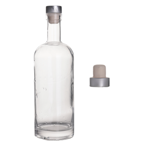 Botellas de vidrio redondas de pedernal, botellas de 750ml con diseño personalizado en línea, productos a la moda, 2023 - Product Image 2