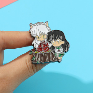 Precio de fábrica <span class=keywords><strong>Inuyasha</strong></span> Higurashi <span class=keywords><strong>Kagome</strong></span> combinación alfileres personalizados Logotipo de Metal insignias Anime Cosplay aleación esmalte Pin fabricantes - Product Image 1