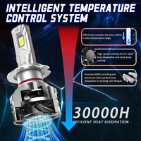 Ampoules de phares LED automobiles HCLIGHT 12V 24V FAN 85W 9005 9006 9007 H1 H7 H8 H9 H11 H13