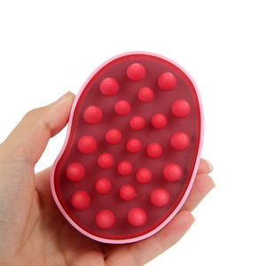<b>Scalp</b> Massage Hair <b>Brush</b> Silicone Large Toothed For Shampooing And <b>Scalp</b> Care Pink - Product Image 2
