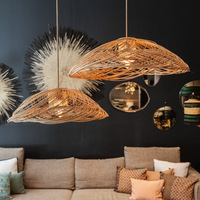 Lustre en osier créatif