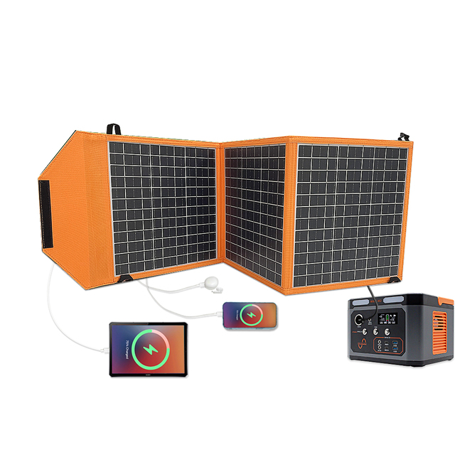 Portable 30W Foldable Solar Panel with USB Port 21% Efficiency for Outdoor Camping Power Supply