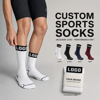 Chaussettes de sport personnalisées OEM de haute qualité, chaussettes de performance personnalisées OEM de haute qualité, logo personnalisé