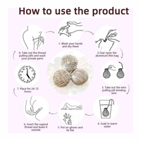 100% Efficace Naturel À Base De Plantes Féminin Soins Yoni Produits Tampon Encreur Logo Personnel Detox Perles Yoni Perles
