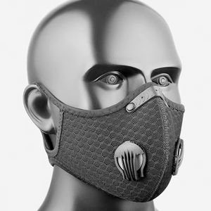 Filtre à charbon actif respirant en néoprène <span class=keywords><strong>anti</strong></span>-poussière, filtre PM2.5 pour la course à pied, la moto, le cyclisme, les masques faciaux - Product Image 1