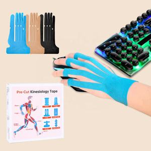 Cinta intramuscular <span class=keywords><strong>de</strong></span> kinesiología deportiva muscular precortada <span class=keywords><strong>para</strong></span> prevenir la tensión muscular <span class=keywords><strong>para</strong></span> el soporte del tendón del dedo, Parche <span class=keywords><strong>de</strong></span> vendaje <span class=keywords><strong>de</strong></span> protección - Product Image 1