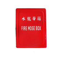 Boîte de rangement pour tuyau d'incendie en fibre de verre rouge et blanc, étanche, produit de sécurité incendie, fourni par l'usine