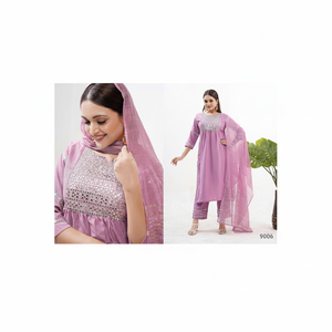 Hermoso conjunto de traje con bordado de secuencia pesada por el exportador mayorista Fabzone - Product Image 1