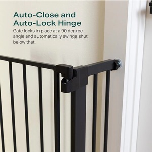 Auto Close Stainless Steel Pet Fence Easy Walk Thru Dog <strong>Gate</strong> for <strong>Puppy</strong> Safety <strong>Gate</strong> for House Doorway <strong>Stairs</strong> with Button Closure - Product Image 5