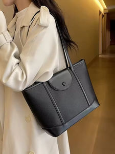 Sac à bandoulière en cuir véritable pour femmes, nouveau modèle, sac à main de luxe, couleur unie, sac messager, fermeture à glissière - Product Image 3