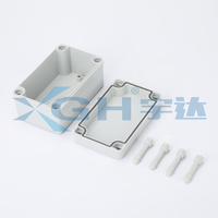 Boîte de jonction de distribution d'alimentation étanche en plastique ABS 80*130*70mm, boîtier d'instrument électronique de surveillance intérieur/extérieur