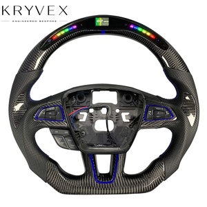 Volante Calefactable Personalizado de Cuero y Fibra de Carbono Kryvex para <span class=keywords><strong>Raptor</strong></span> y <span class=keywords><strong>Mustang</strong></span> 2023-2025 - Product Image 1