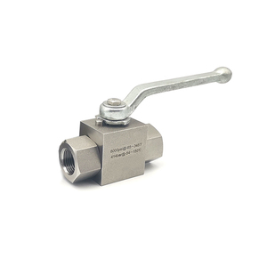 Vanne à boisseau sphérique manuelle à 2 voies en acier inoxydable forgé au titane DN15 40Mpa, raccordement NPT, pour eau haute température, OEM - Product Image 1