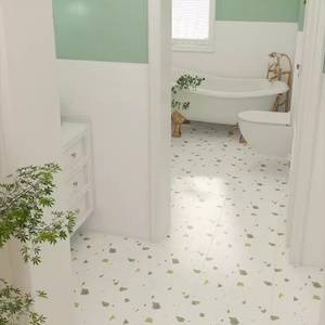 Piastrelle <span class=keywords><strong>per</strong></span> <span class=keywords><strong>Pavimenti</strong></span> in Ceramica Colorata Stile Nordico Moderno, Effetto Terrazzo Opaco 600x600, <span class=keywords><strong>Antiscivolo</strong></span> <span class=keywords><strong>per</strong></span> Bagno, Balcone, Cucina - Product Image 3