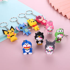 Porte-clés en silicone Stitch Ours Éclair 3D créatif, figurine de dessin animé amusante pour les activités de rentrée scolaire - Product Image 3