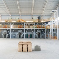 Ligne de production de mortier sec de type tour verticale, installation de mélange automatique de colle à carrelage, gain de place, pour mortier de ciment industriel