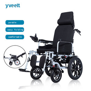 Silla de ruedas eléctrica médica, movilidad motorizada, diseño plegable para personas mayores y discapacitadas - Product Image 3