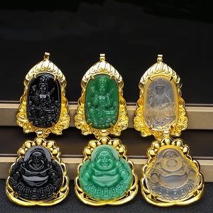 จี้ห้อยคอแบบให<span class=keywords><strong>ม</strong></span>่สำหรับผู้ชายและ<span class=keywords><strong>ผู้หญิง</strong></span> จี้พระพุทธรูปชุบทองสไตล์ยุโรปอเมริกัน ประดับด้วยพระพุทธรูปพระกวน<span class=keywords><strong>อิ</strong></span><span class=keywords><strong>ม</strong></span> - Product Image 3