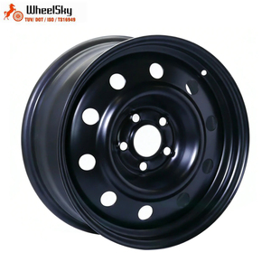 Produzione Diretta Wheelsky 565101 Cerchi in Acciaio 15 Pollici 15x6.0 5x98 Neri con Rivestimento E-coating per Auto Passeggeri <span class=keywords><strong>Fiat</strong></span> <span class=keywords><strong>500L</strong></span> - Product Image 6