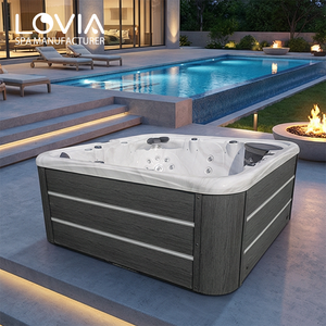 Bain à remous Balboa de haute qualité en gros, jacuzzi en acrylique, baignoire spa, jacuzzi de luxe extérieur pour 6 personnes avec massage - Product Image 1
