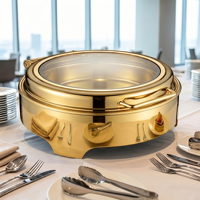 Chauffe-Plat Professionnel 6L en Acier Inoxydable à Chauffage Alcoolisé pour Buffet, Hôtels, Restaurants et Traiteurs – Vente en Gros pour Comptoir