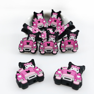 Mode Kouromi Form Säuglings armband Diy Bulk Molar Beiß spielzeug Designer Focal <span class=keywords><strong>Beads</strong></span> Silikon für Perlen Stift - Product Image 2