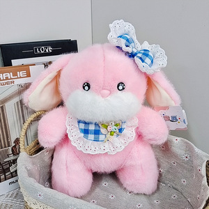 44 styles de jouets en peluche lapin, animaux en peluche classiques en tissu vison, poupée lapin blanc douce, idéale pour les cadeaux promotionnels, lapin de Pâques - Product Image 2