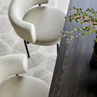 Chaise de salle à manger minimaliste Ins à dossier ouvert et demi-bras en boucle, avec pieds en métal courbé, pour salon, salle à manger et décoration intérieure