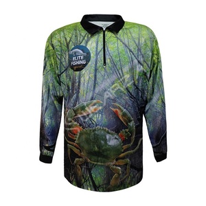 100% Polyester 3D Sublimation Breathable Long Sleeve <b>Fishing</b> Jersey Outdoor Tournament For Sale <b>Fishing</b> Jersey - Product Image 5