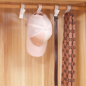 Crochets de porte multifonctionnels en plastique ABS blanc Crochet de <span class=keywords><strong>radiateur</strong></span> pour salle de bain et cuisine Suspension de vêtements - Product Image 4