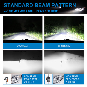 Proyector LED para Automóvil, 12 V, Blanco, IP68, Impermeable, 10000 Lúmenes, Kit de Conversión de Faros Delanteros 9005, Lente Bifocal, 80 W, X5/A3/A4 - Product Image 6