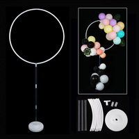 Arche de ballons pour cérémonie, décorations pour mariage, cadre circulaire, colonne, support, Kit de présentation, porte-guirlande