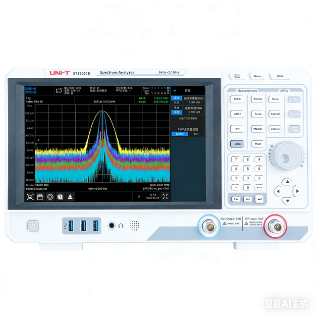 UNI-T UTS3021B Spectrum Analyzer 9kHz~2.1GHz 10.1 Inch TFT 1Hz~3MHz