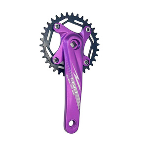 Juego de <span class=keywords><strong>Bielas</strong></span> para Bicicleta de Montaña XT, Cónico Cuadrado, 170 mm, Plato de 104 BCD con Dientes Desplazados, Kit de Conversión de Plato Único de 9/10/11 Velocidades - Product Image 4