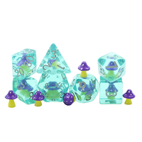 En stock – Ensemble de dés polyédriques personnalisés en acrylique pour D&D et RPG – Fournisseur de dés de jeu de société en résine en stock