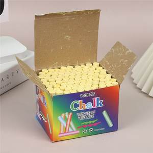 Белый беспыльный мел, обучающий мел, детский пишущий 100, упаковка, аксессуары для доски, Офисная Прямая продажа с фабрики - Product Image 4