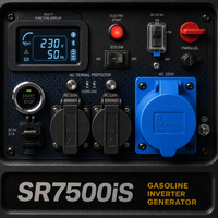 Générateur onduleur portable SR7500iS-X 6500W, double tension 120V/240V, silencieux, à essence, vente en gros d'usine USA