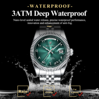 Montre à quartz pour homme Poedagar 845, boîtier arabe en acier inoxydable, bracelet étanche, luxe, affaires