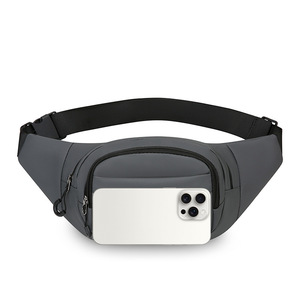 S Sports Men's Waist Bag Gray Multi Layer Waterproof Outdoor Chest Pack for Daily Commute Cycling - Product Image 4
