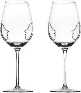 Verres à vin rouge en cristal de luxe et verres à vin blanc New World Designs Grands verres à vin pour couple