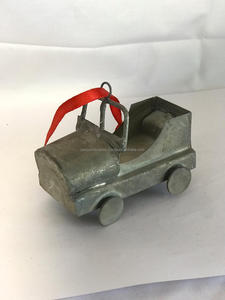 CHRISTMAS UNIQUE DESIGN METAL GRAY HOT SELLING MINIATURE <b>CAR</b> HANGING <b>ORNAMENT</b> for HOME INDOOR OUTDOOR DECORATION - Product Image 5