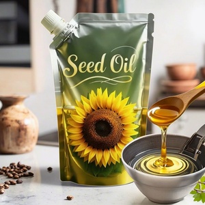 Bolsa Flexible con Logotipo Personalizado, Bolsa de Recarga de Aceite de Palma de 600 ml, Bolsa de Plástico de 1 Litro para Envasado de Aceite de Oliva, Bolsa con Boquilla Vertical para Aceite de Cocina, OEM - Product Image 1