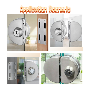 स्टेनलेस स्टील वाणिज्यिक ग्लास दरवाजा लॉक सिंगल साइड ग्लास दरवाजा लॉक टिकाऊ चुंबकीय स्लाइडिंग ग्लास डोर लॉक सिलेंडर - Product Image 5