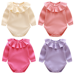 Directo de fábrica moda lindo bebé recién nacido mono de algodón ropa de bebé niña mameluco - Product Image 3