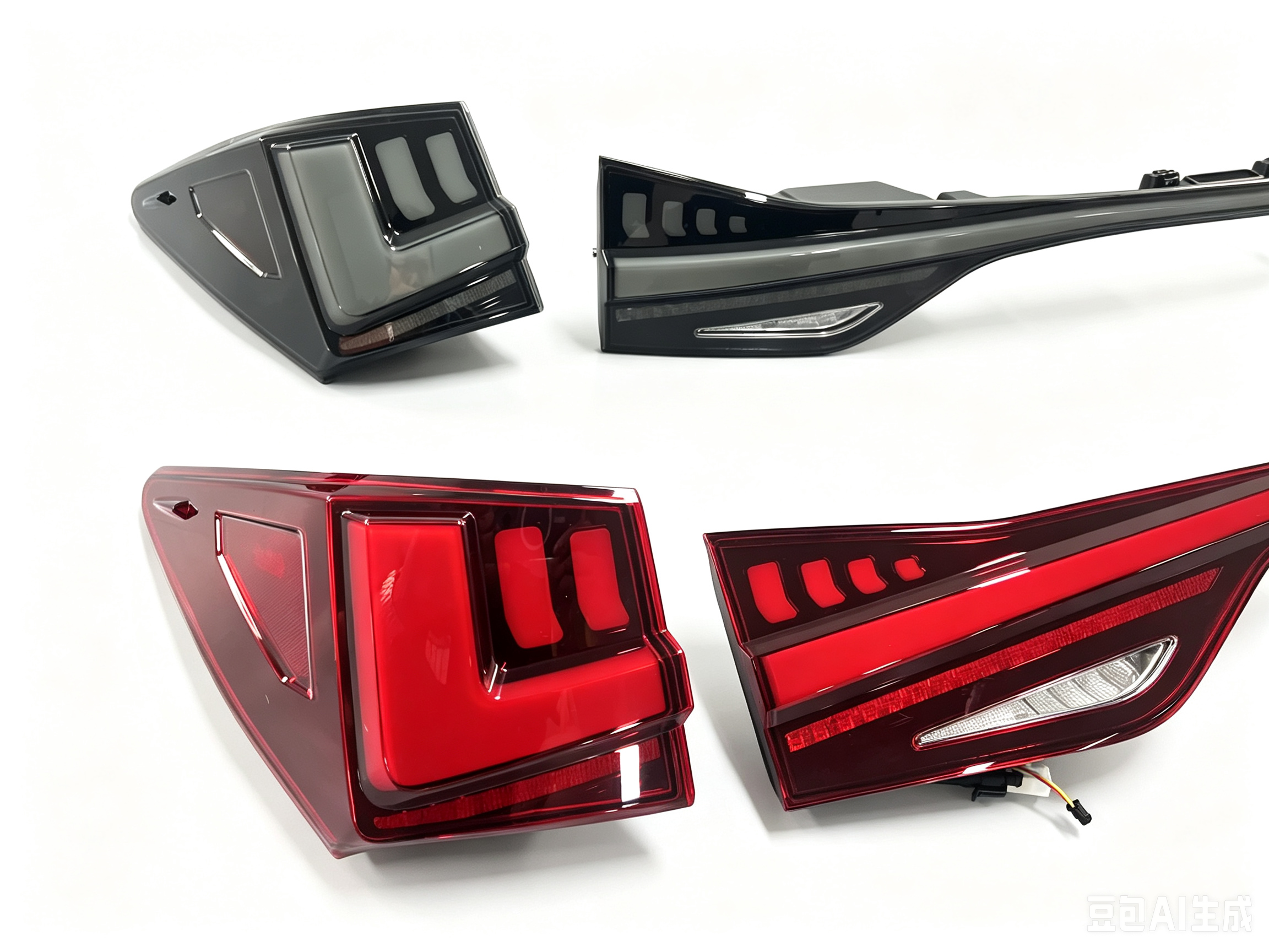 Blackened taillights