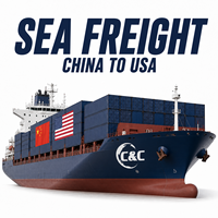 Expédition maritime DDP de Chine vers les États-Unis, transport de fret maritime, transitaire