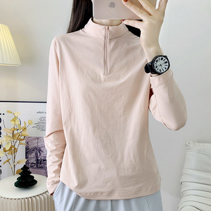 <span class=keywords><strong>T</strong></span>-<span class=keywords><strong>shirt</strong></span> à manches longues respirant et à séchage rapide pour <span class=keywords><strong>femme</strong></span>, idéal pour la <span class=keywords><strong>randonnée</strong></span>, l'escalade, la course à pied, le fitness et les exercices, chemise décontractée - Product Image 1