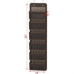 Fabric Over the Door Hanging Wall Organizer 6 Pockets Hanging Closet Storage for Toys Closet Kitchen Nursery Bathroom - Product Image 2
